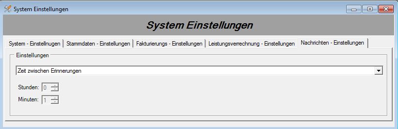 Systemeinstellungen