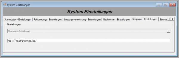 Shopware-Api Adresse