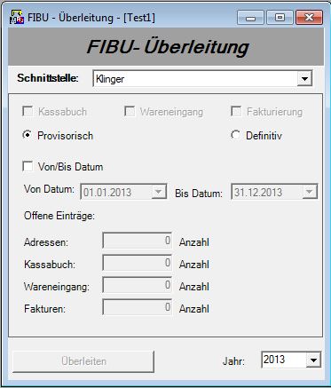 FIBU-Überleitung Klinger